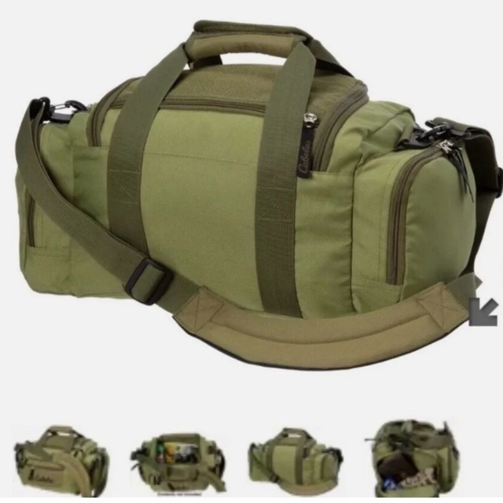 Cabela’s Catch-All Gear Bag Olive Green Water Resistant 21L Utility Duffel